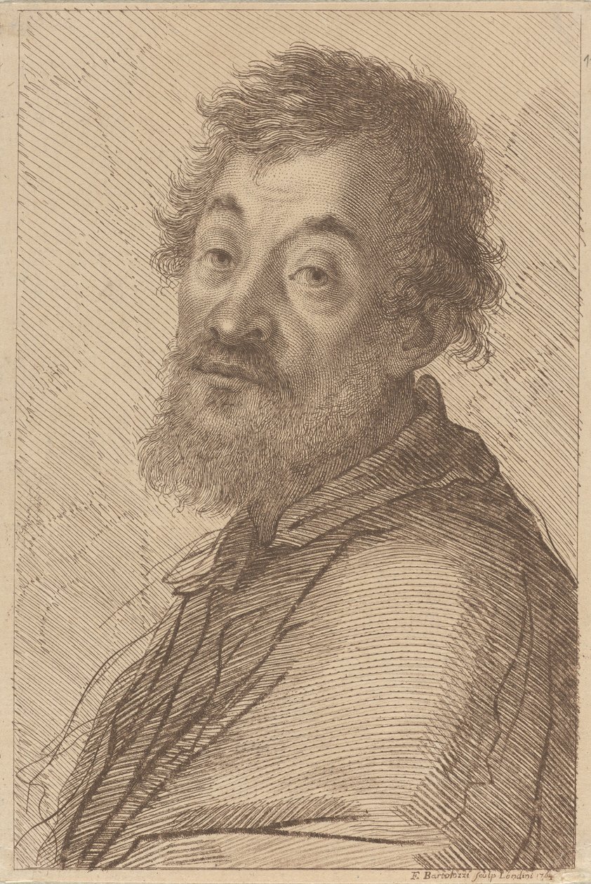 Giulio Romano (Julio Pippi), taidemaalari tekijältä Francesco Bartolozzi