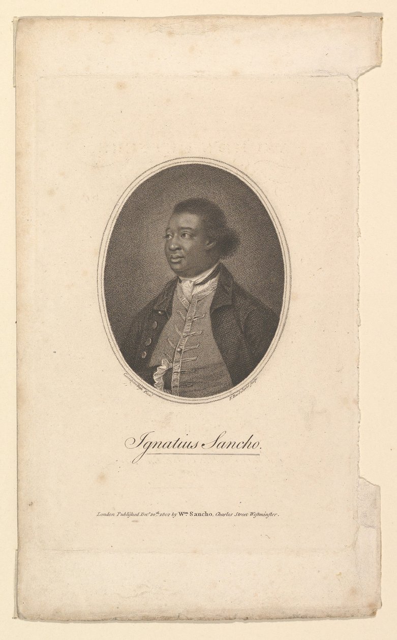 Ignatius Sancho, 1802. tekijältä Francesco Bartolozzi