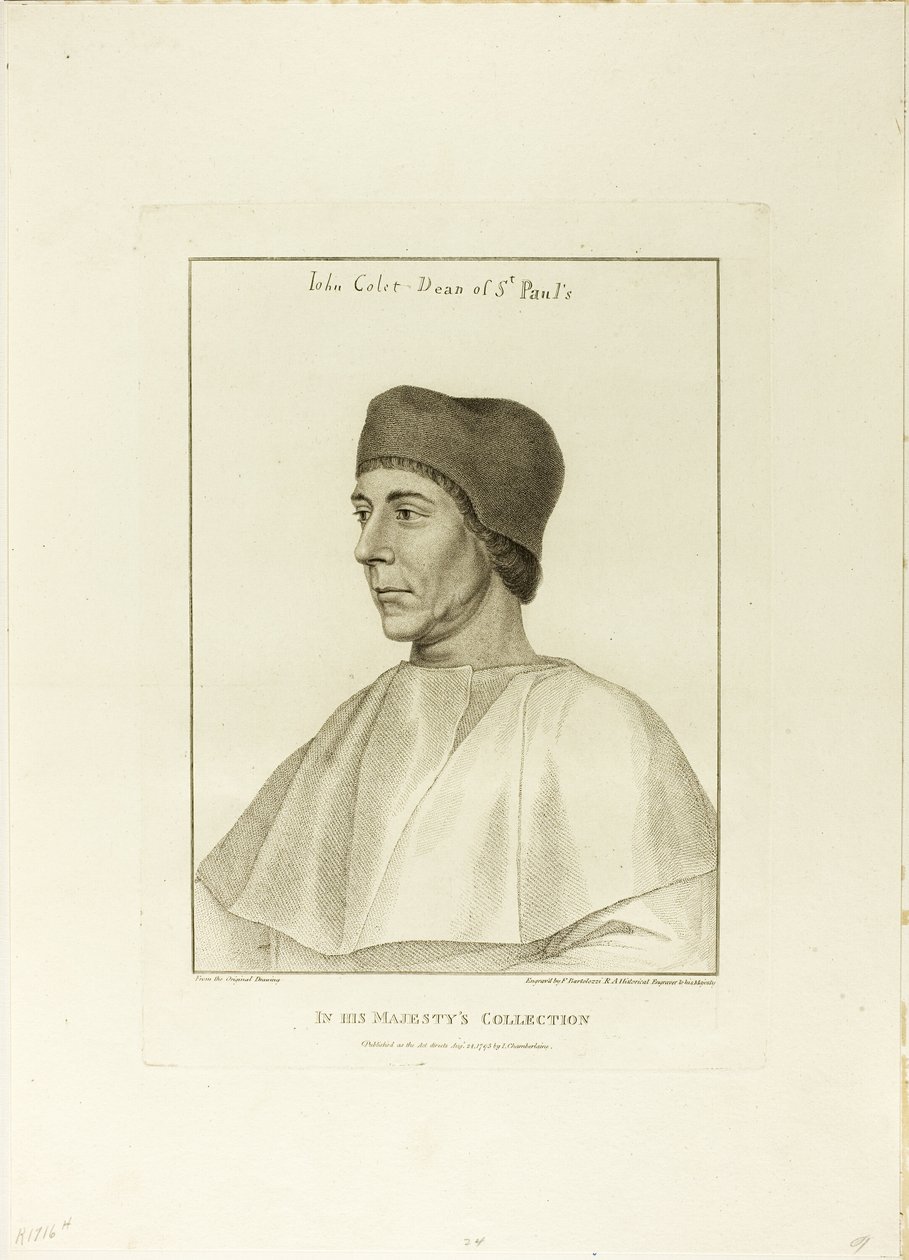 John Colet tekijältä Francesco Bartolozzi