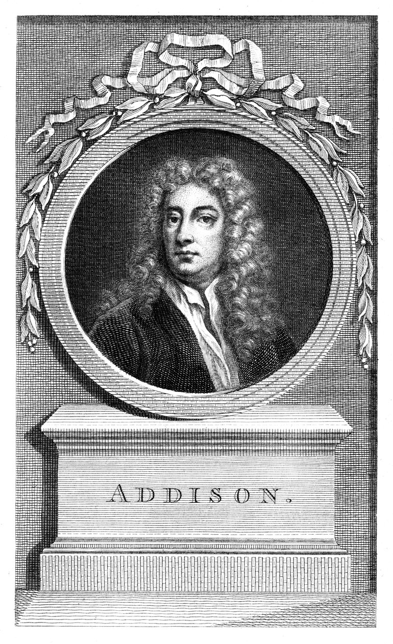 Joseph Addison, englantilainen poliitikko ja kirjailija. tekijältä Francesco Bartolozzi