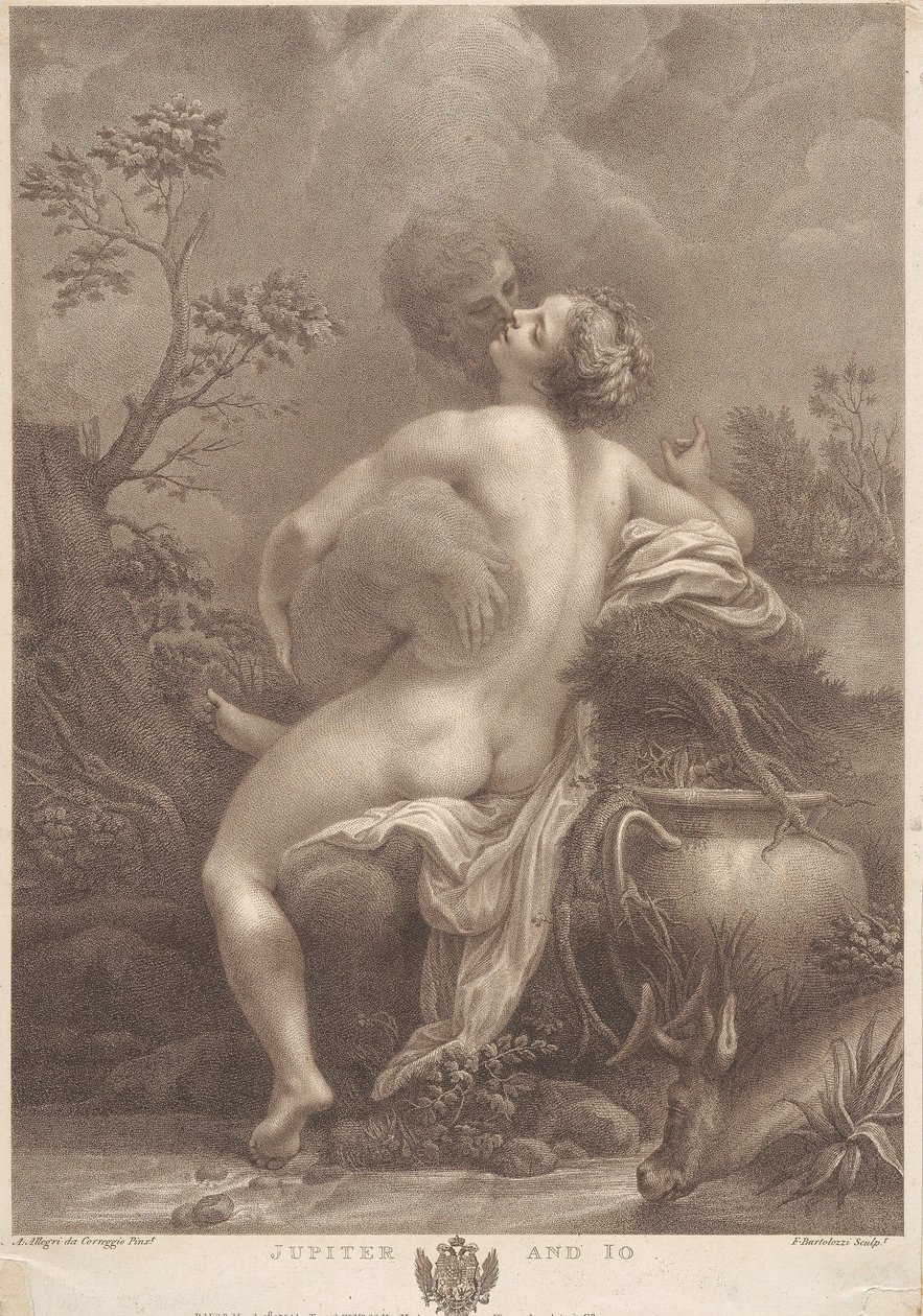 Jupiter ja Io tekijältä Francesco Bartolozzi