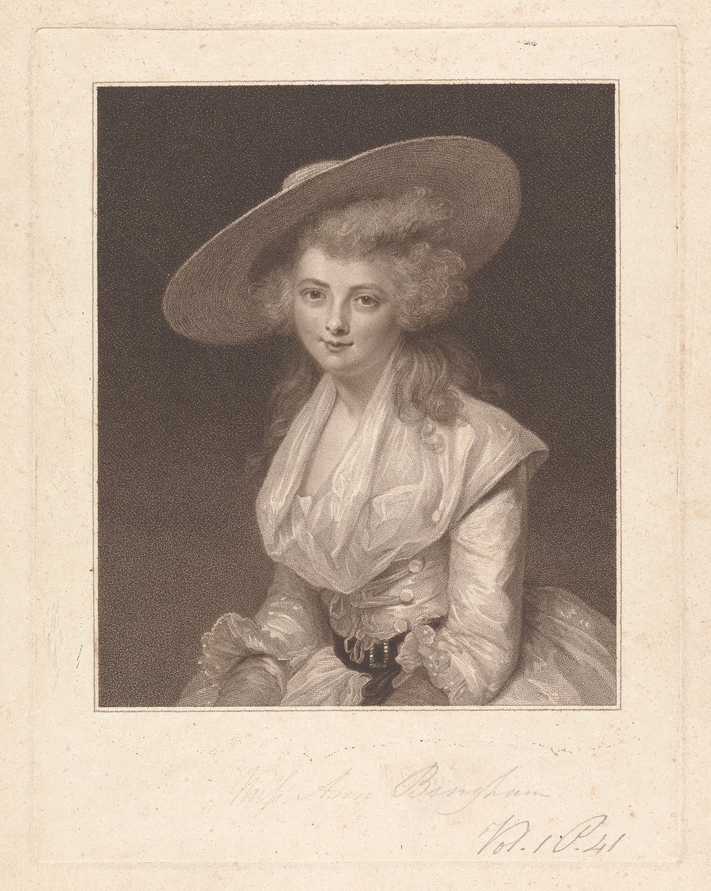 Lady Anne Bingham tekijältä Francesco Bartolozzi