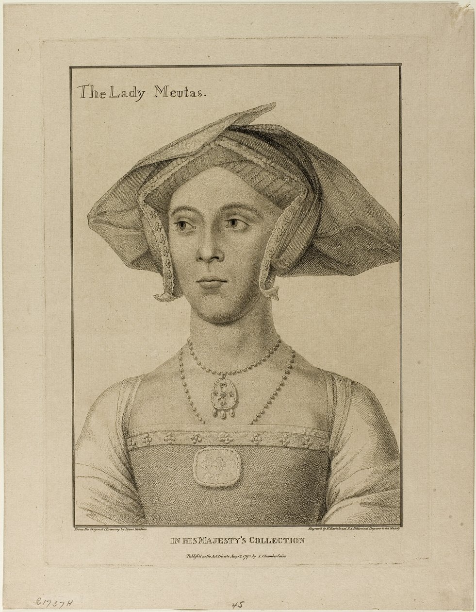 Lady Meutas tekijältä Francesco Bartolozzi