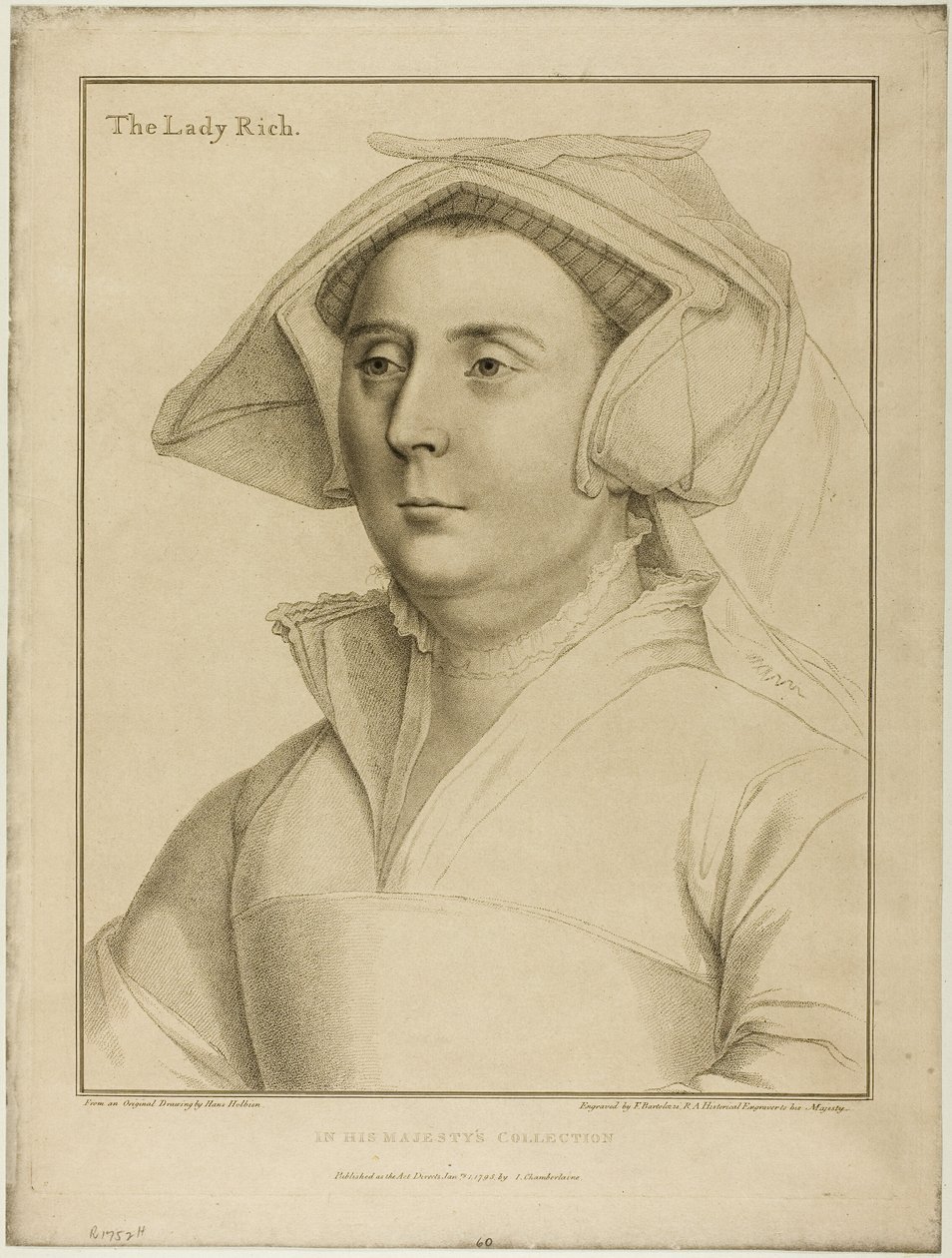 Lady Rich tekijältä Francesco Bartolozzi