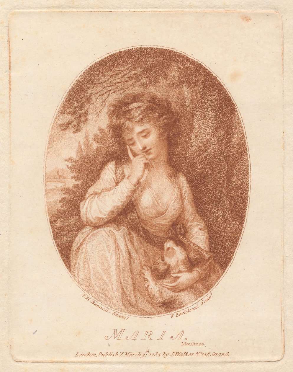 Moulinesin Maria tekijältä Francesco Bartolozzi