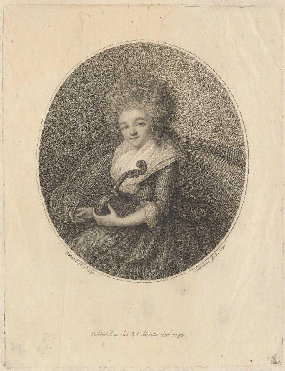 Rouva Gautherot tekijältä Francesco Bartolozzi