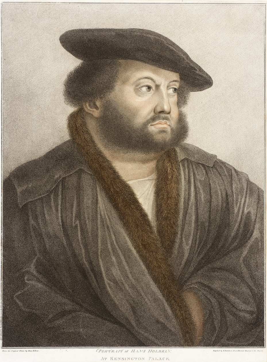 Hans Holbeinin muotokuva Kensingtonin palatsissa tekijältä Francesco Bartolozzi