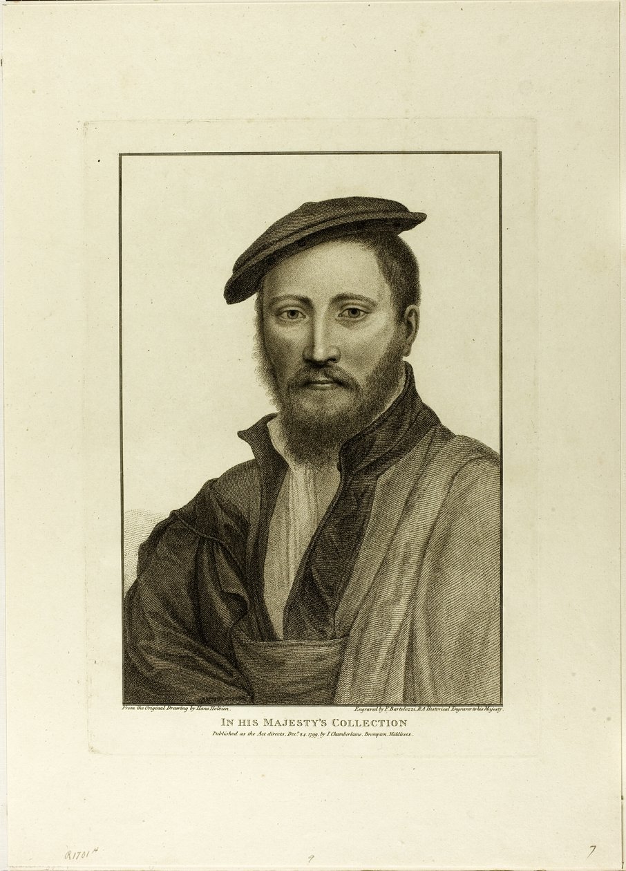 Miehen muotokuva tekijältä Francesco Bartolozzi