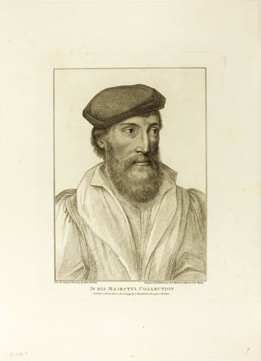 Miehen muotokuva tekijältä Francesco Bartolozzi