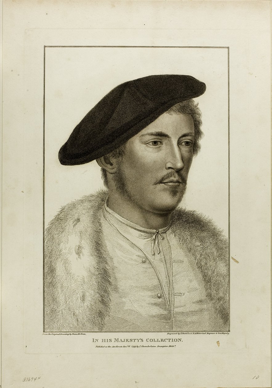 Nuoren miehen muotokuva tekijältä Francesco Bartolozzi