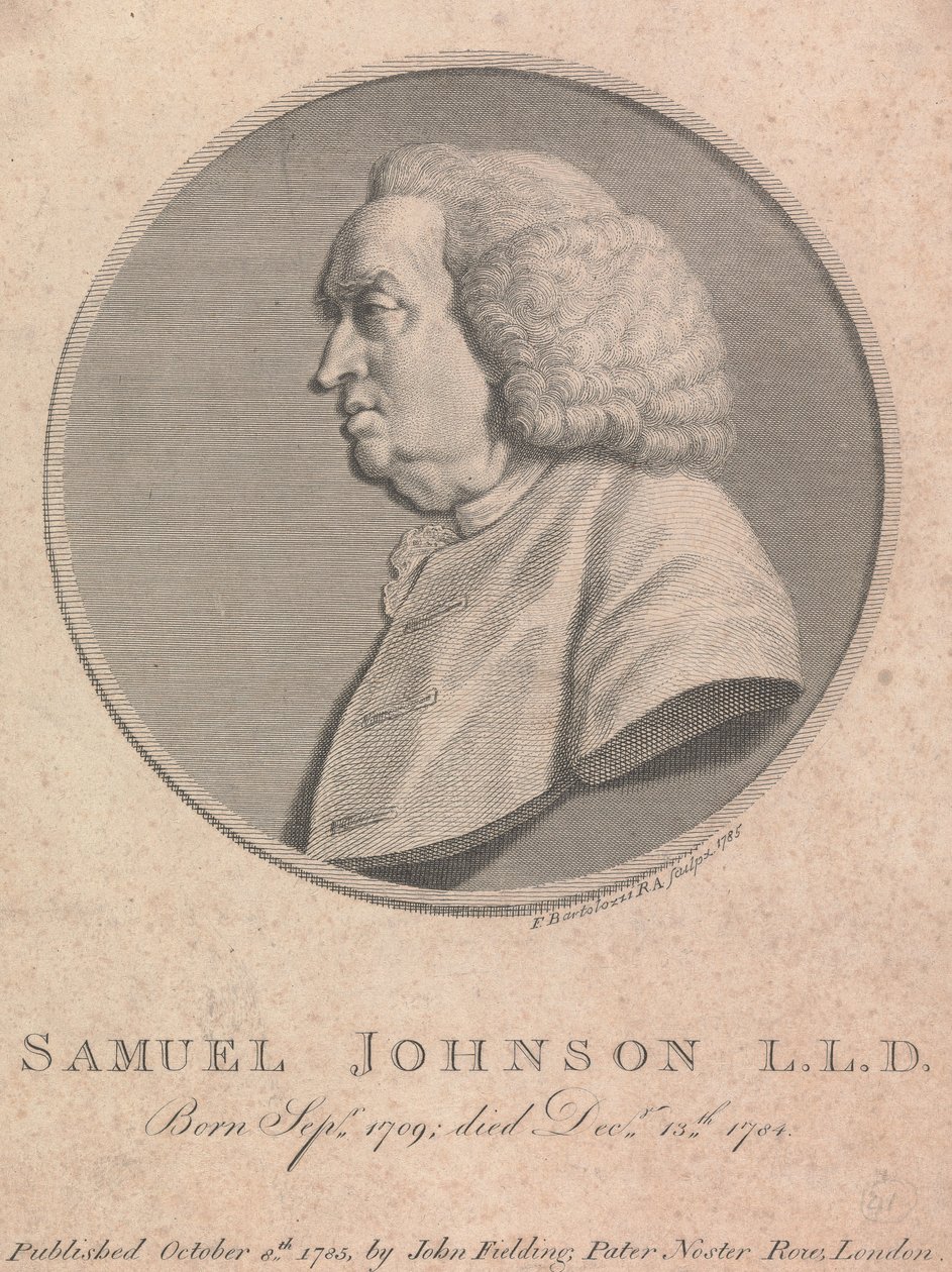 Samuel Johnson tekijältä Francesco Bartolozzi