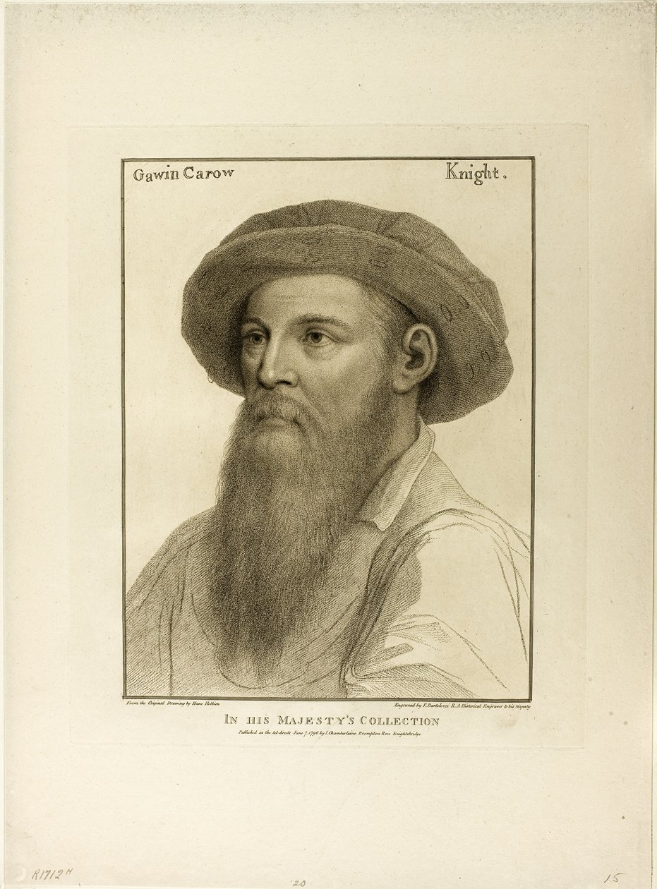 Sir Gawain Carew tekijältä Francesco Bartolozzi