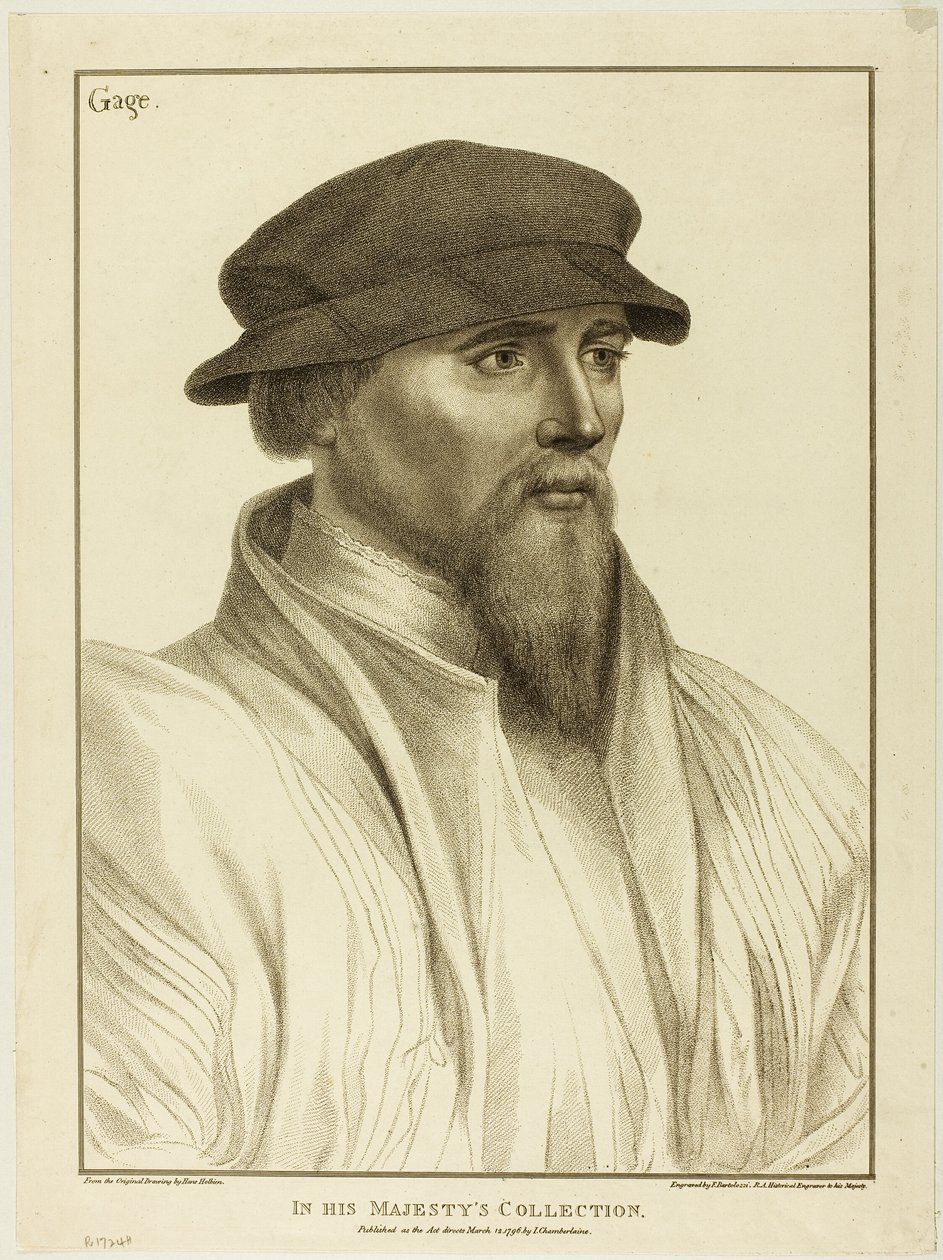 Sir John Gage tekijältä Francesco Bartolozzi