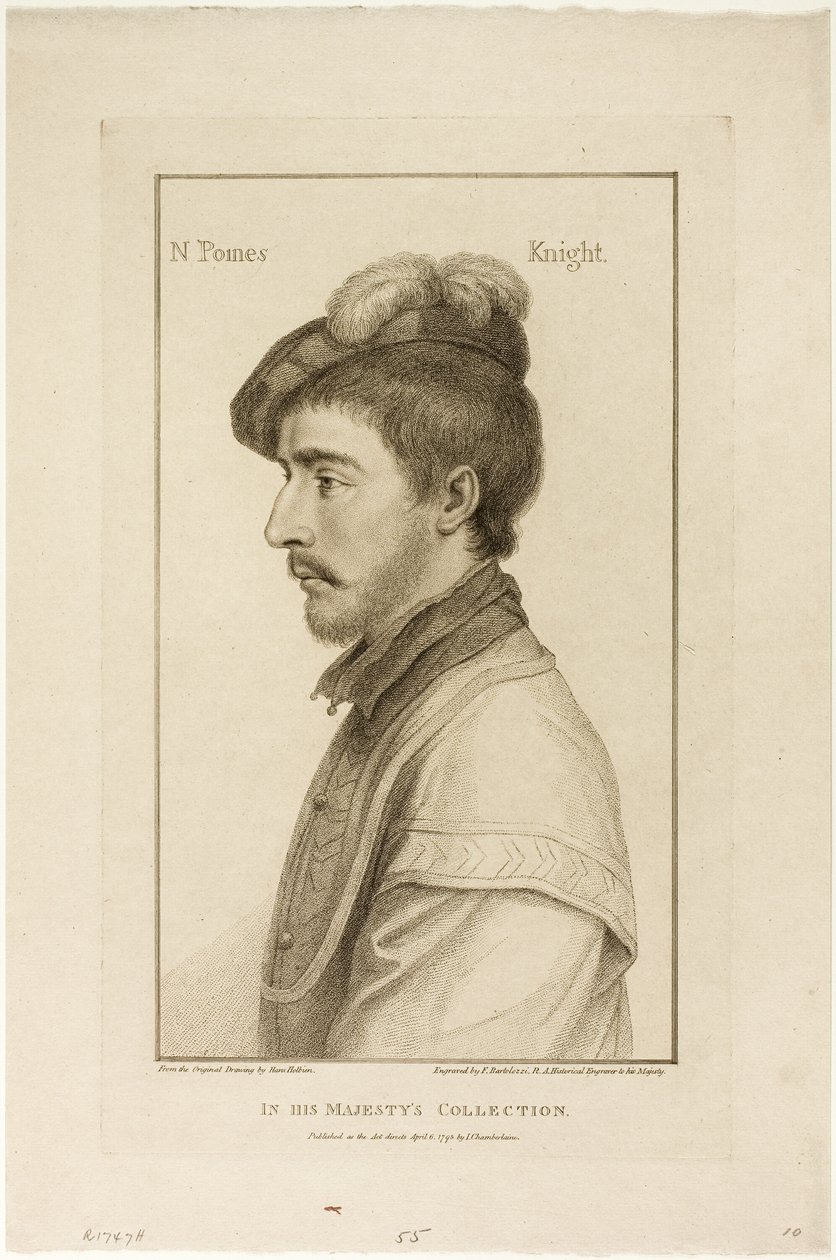 Sir Nicholas Poines tekijältä Francesco Bartolozzi
