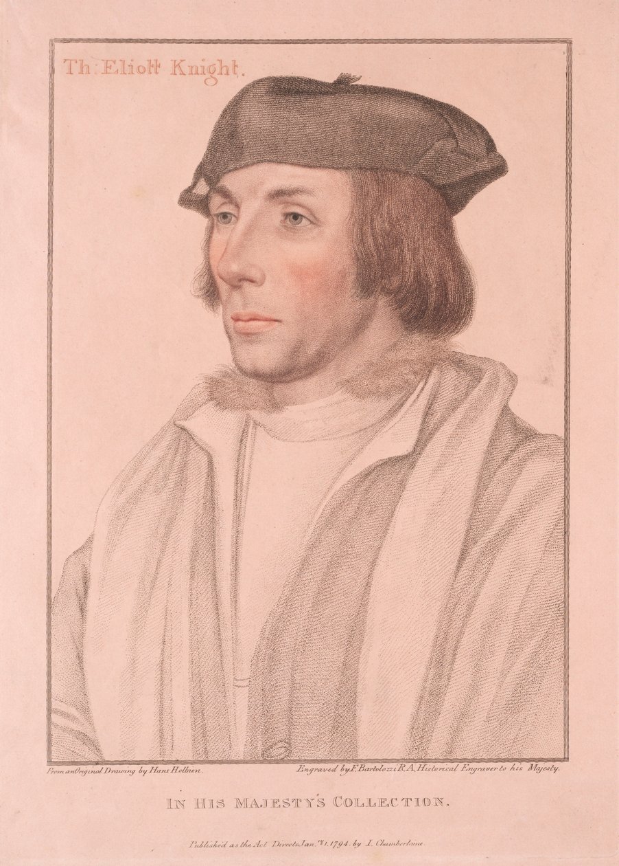 Sir Thomas Eliott, 1794. tekijältä Francesco Bartolozzi