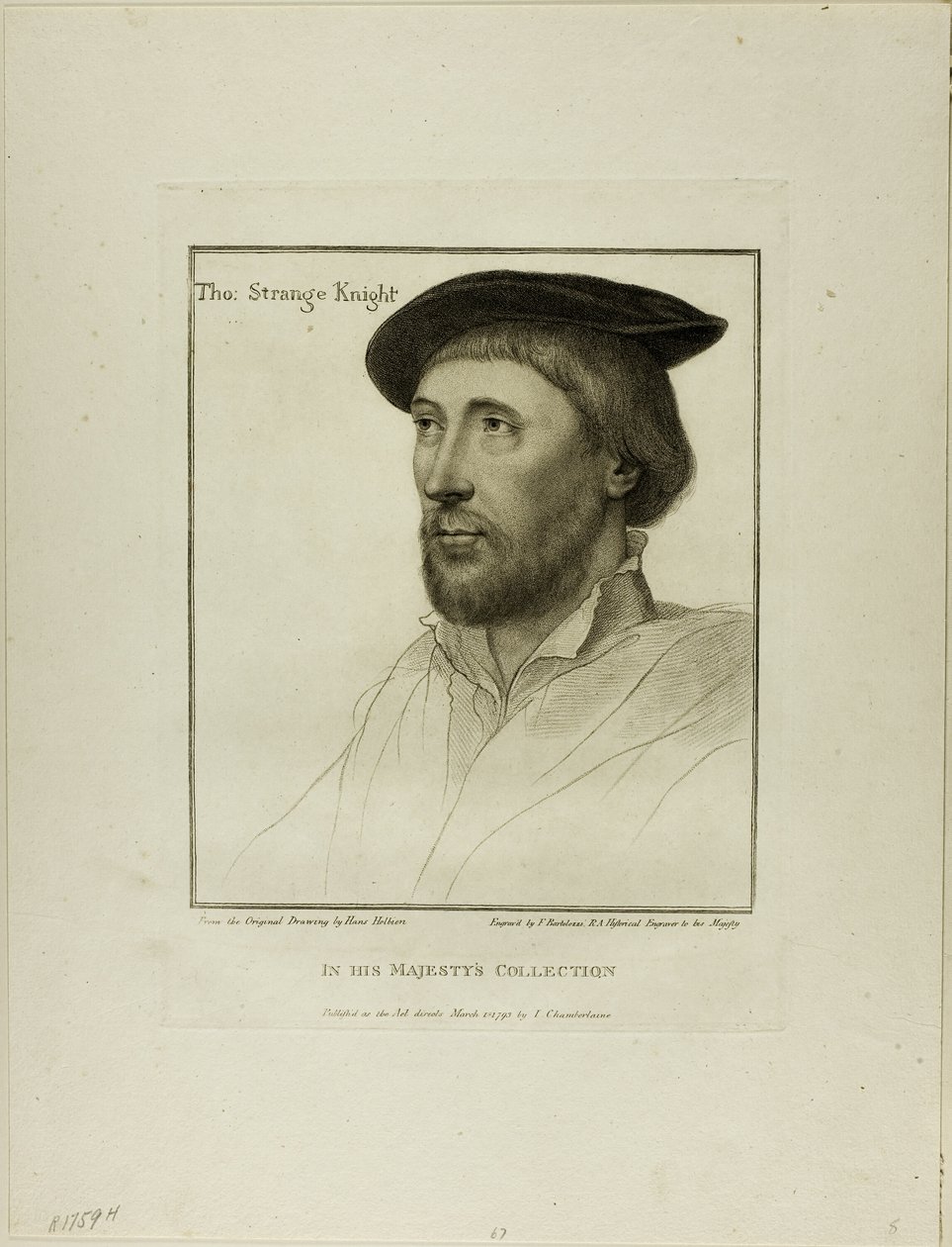 Sir Thomas Strange tekijältä Francesco Bartolozzi