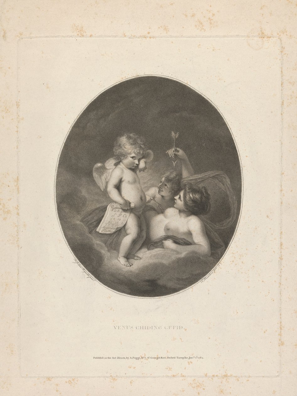 Venus Childing Cupid tekijältä Francesco Bartolozzi