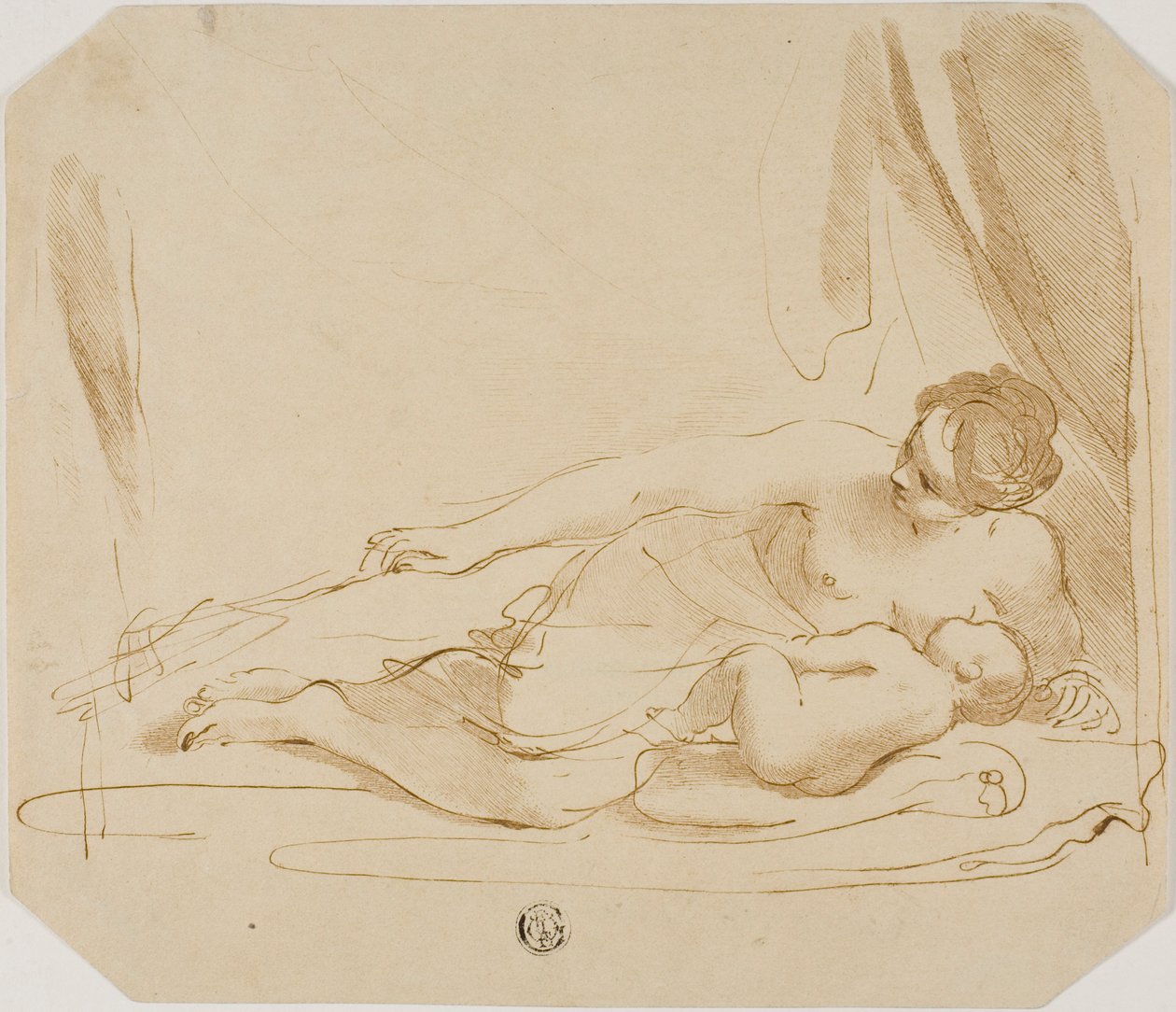 Venus ja Cupid tekijältä Francesco Bartolozzi