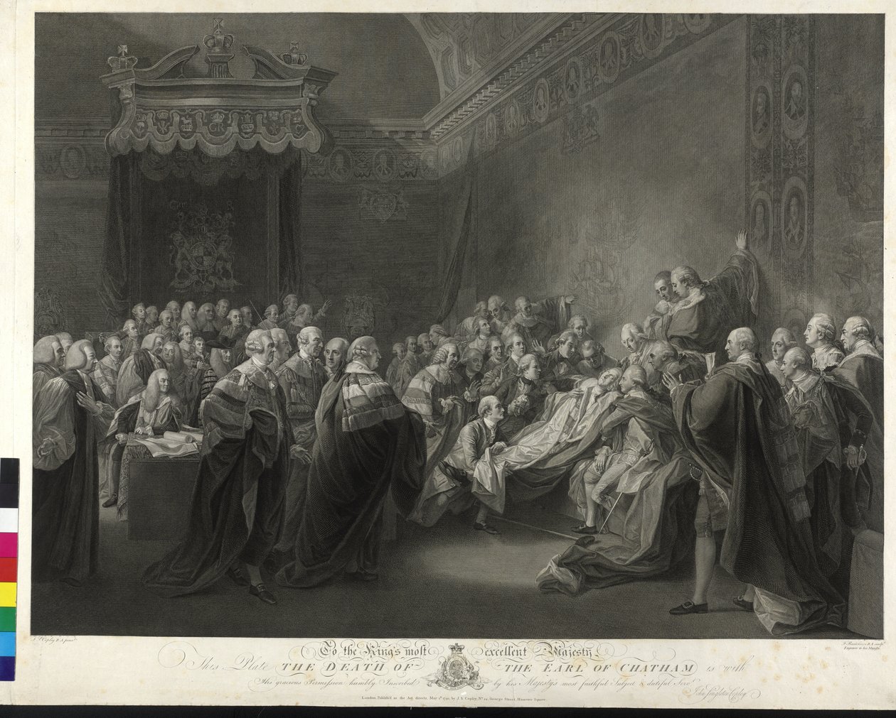 William Pitt Chathamin jaarlin kuolema tekijältä Francesco Bartolozzi