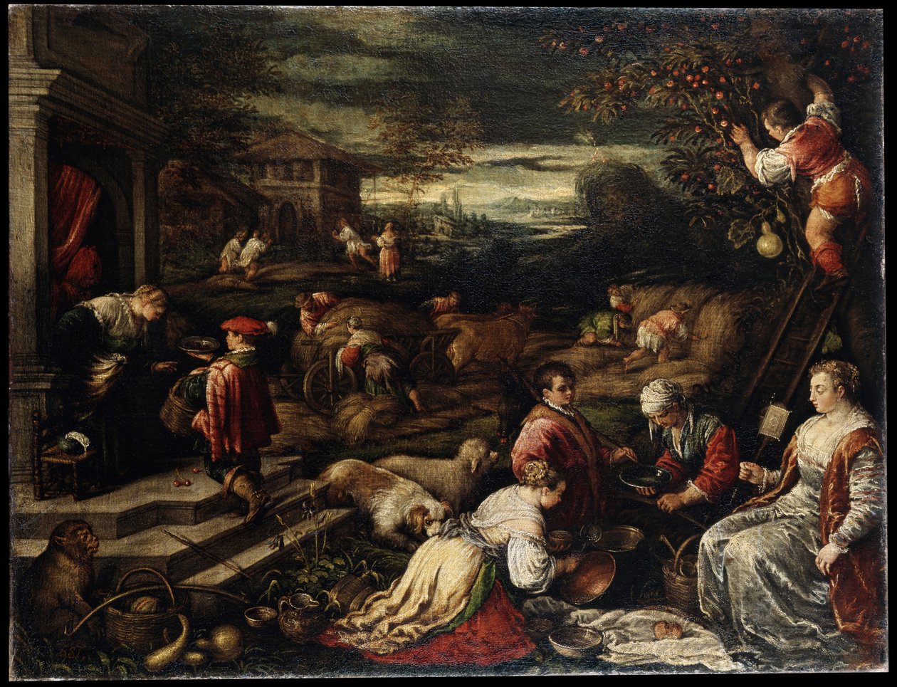 Kesä, 1500-luku tekijältä Francesco Bassano the Younger