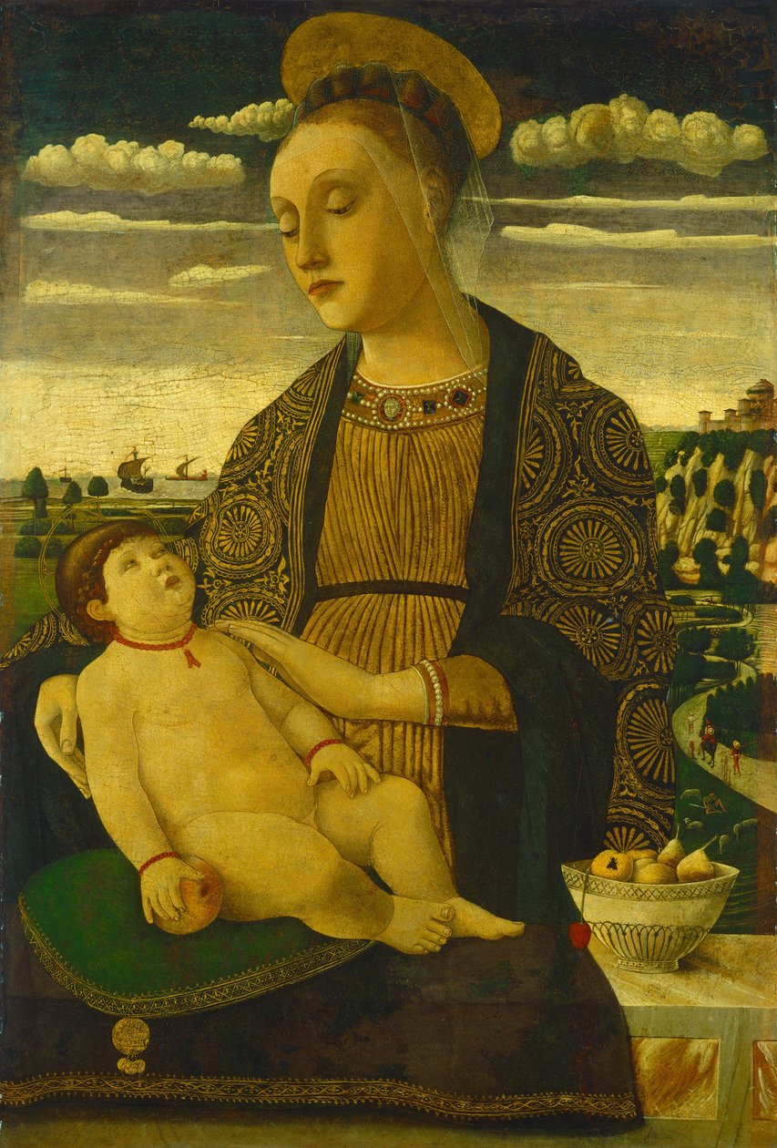 Madonna ja lapsi, 1460-luvun loppu. tekijältä Francesco Benaglio
