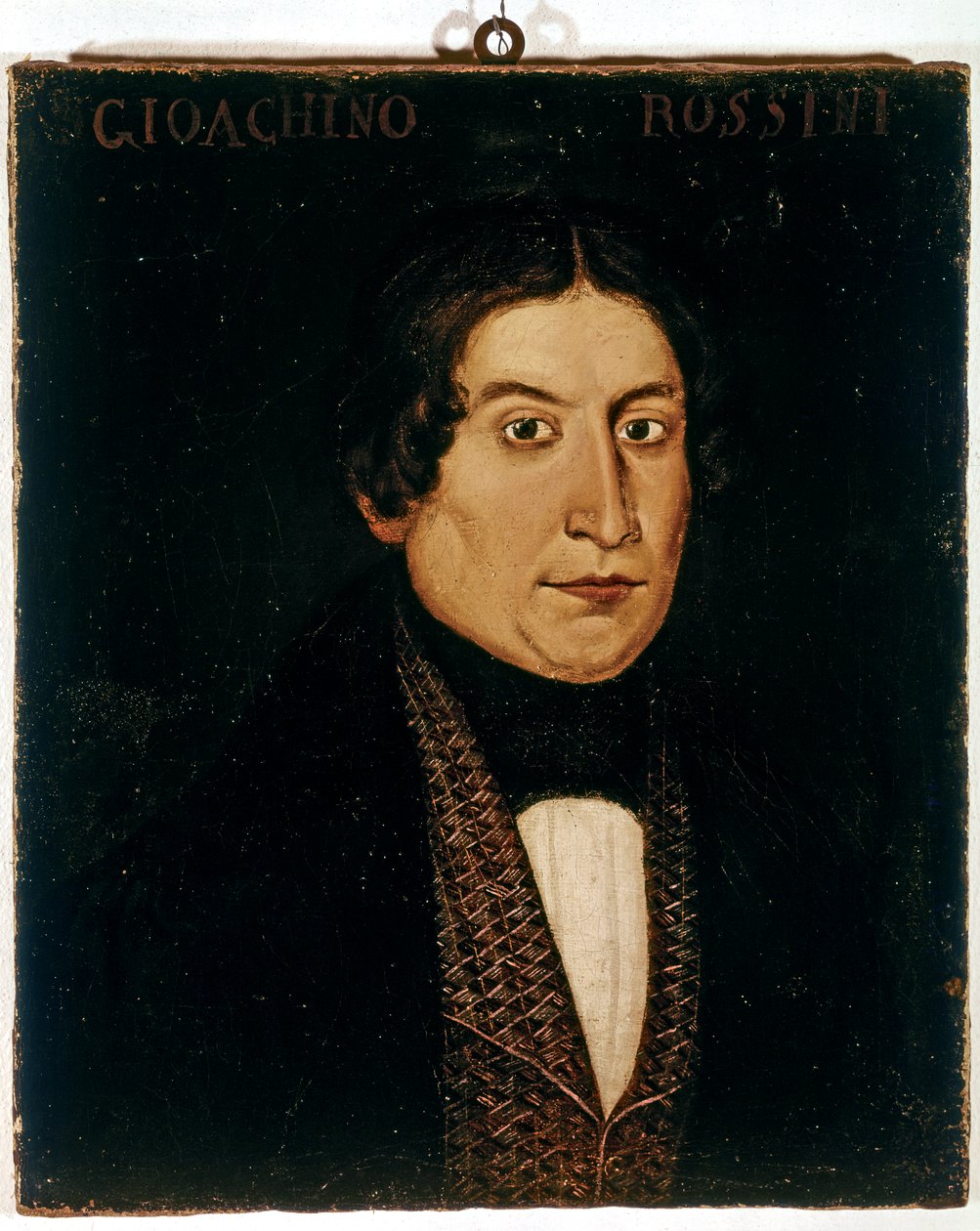 Muotokuva nuoresta Gioachino Antonio Rossinista (öljymaalaus) tekijältä Francesco Bonola
