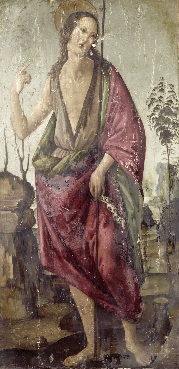 Johannes Kastaja tekijältä Francesco Botticini (attributed to)