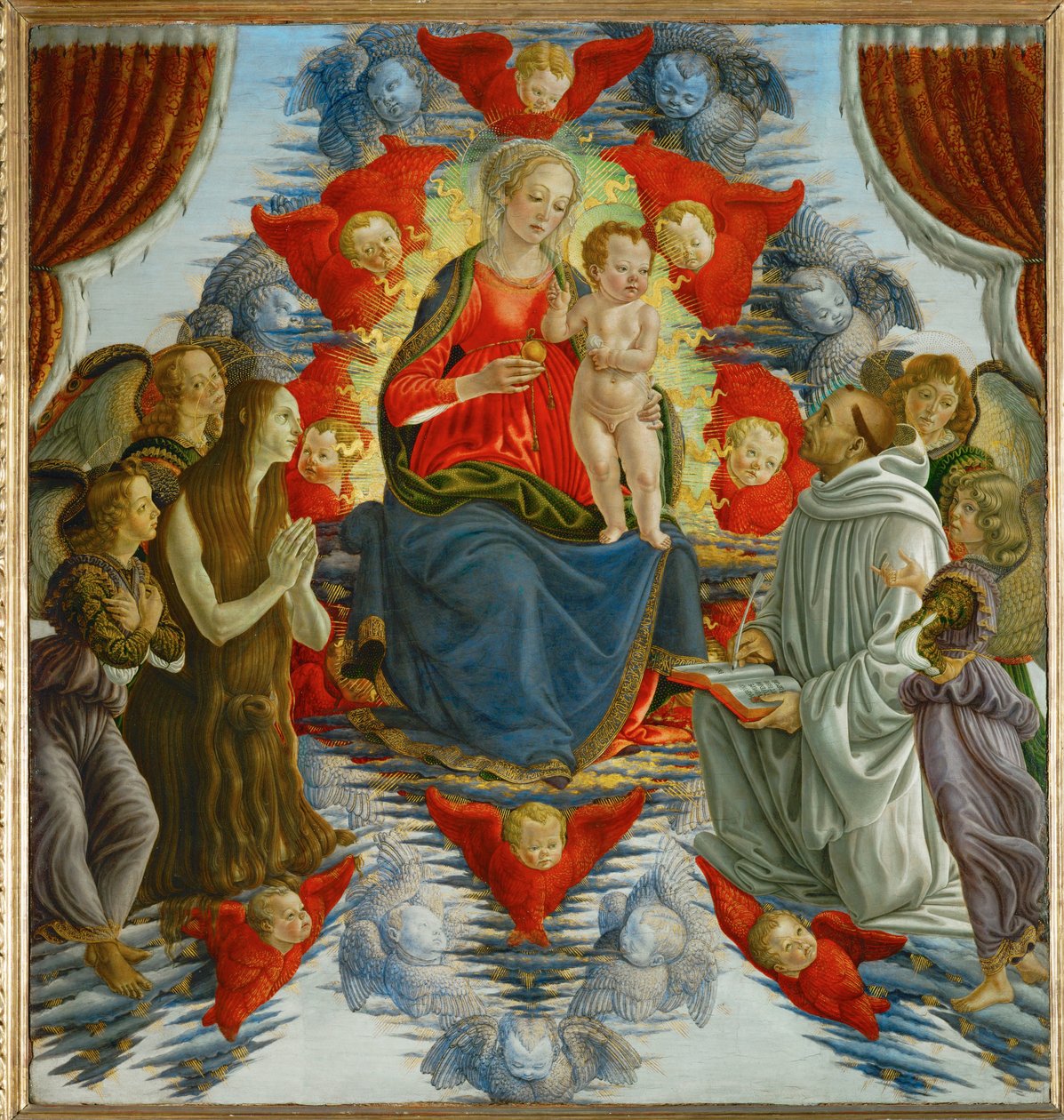 Madonna ja lapsi enkelten keskellä - La Vierge et l
