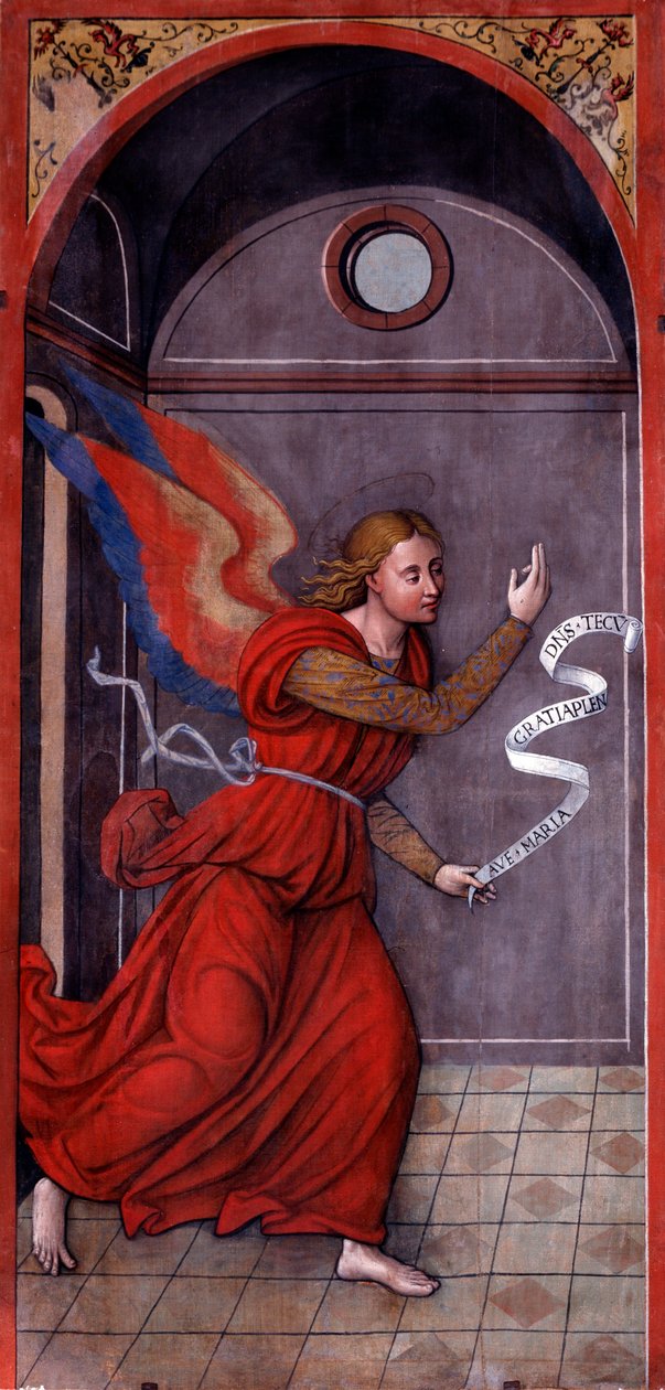 Ilmoitus: Arkkienkeli Gabriel (maalaus, noin 1549) tekijältä Francesco Brea