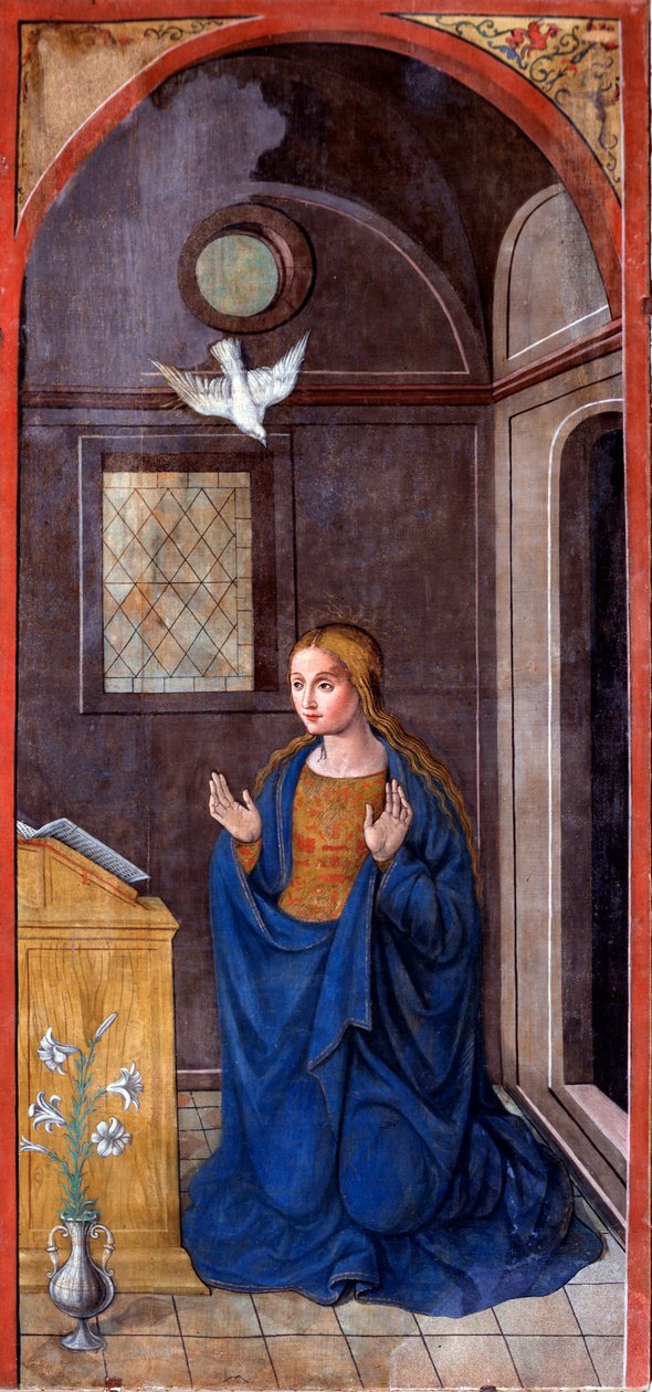 Ilmoitus: Maria (maalaus, noin 1549) tekijältä Francesco Brea