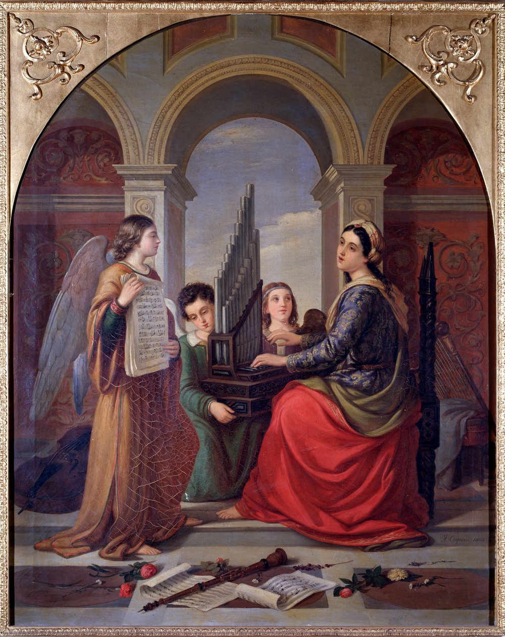 St Cecilia (maalaus tekijältä Francesco Cogorno