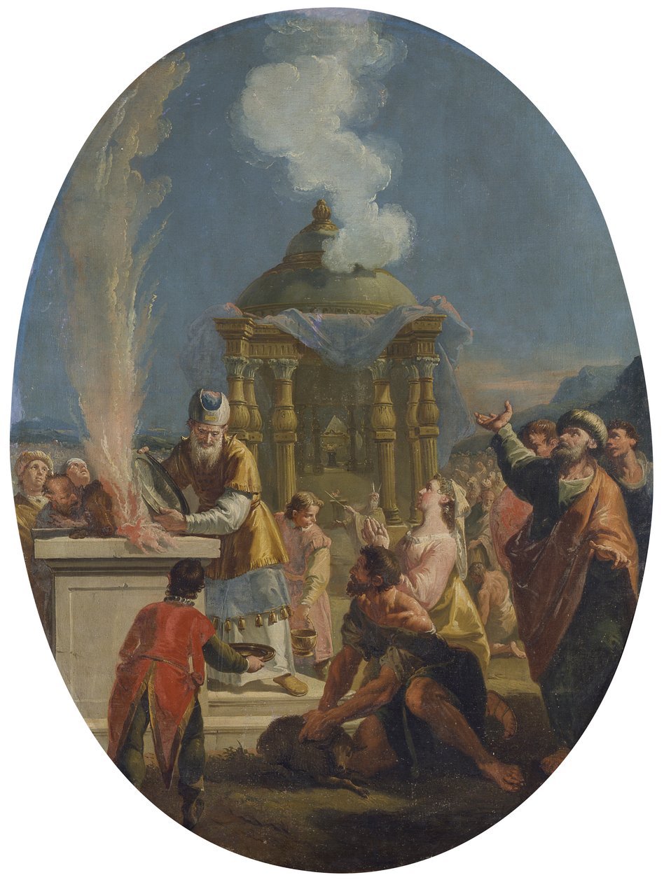 Aaronin uhri, kirjoittanut Francesco Fontebasso tekijältä Francesco Fontebasso