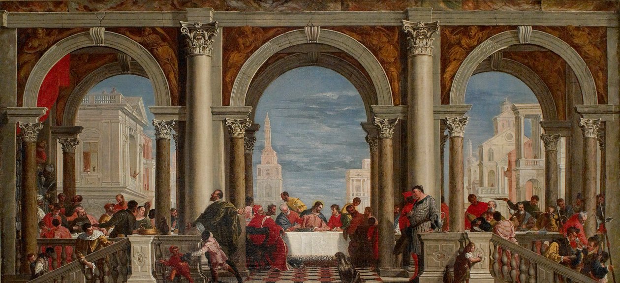 Juhla Levin talossa, 1720-1769 tekijältä Francesco Fontebasso