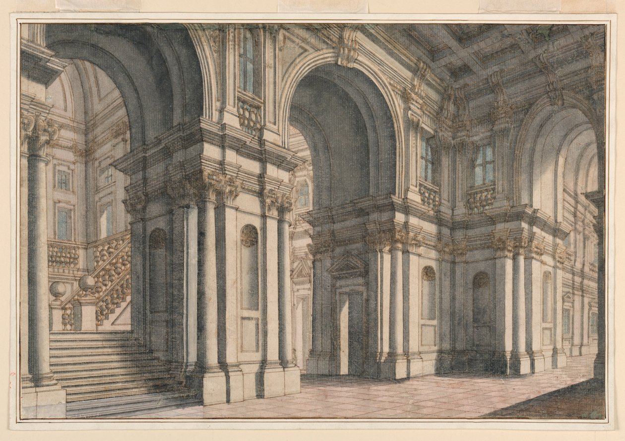 Lavastus: Palace Interior tekijältä Francesco Galli Bibiena