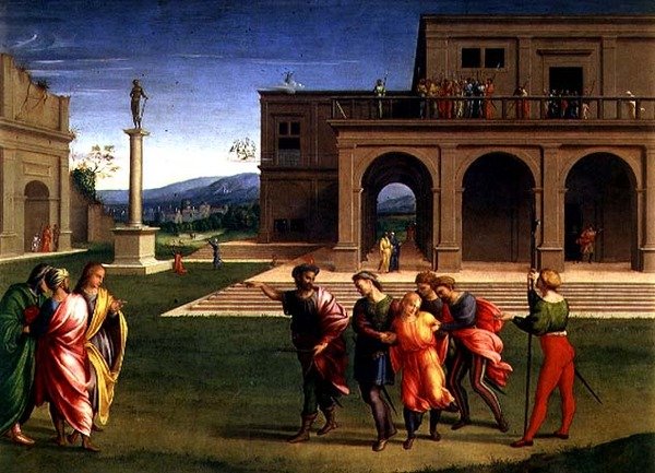 Joseph vietiin vankilaan (paneeli) tekijältä Francesco Granacci