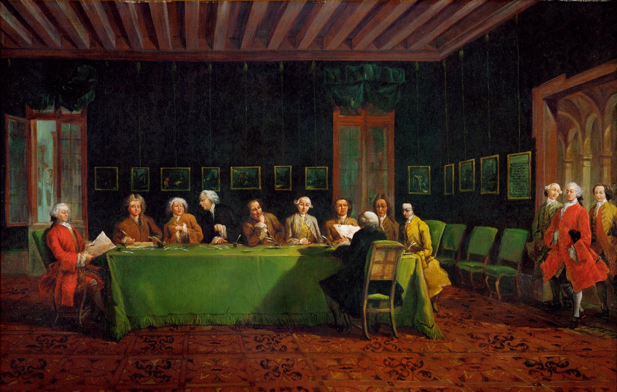 Diplomaattinen kokous tekijältä Francesco Guardi