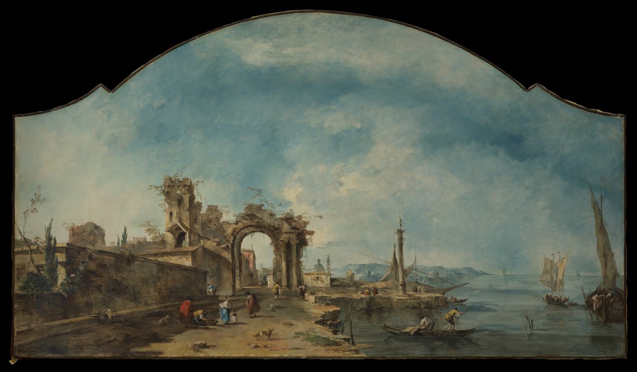 Fantastinen maisema tekijältä Francesco Guardi