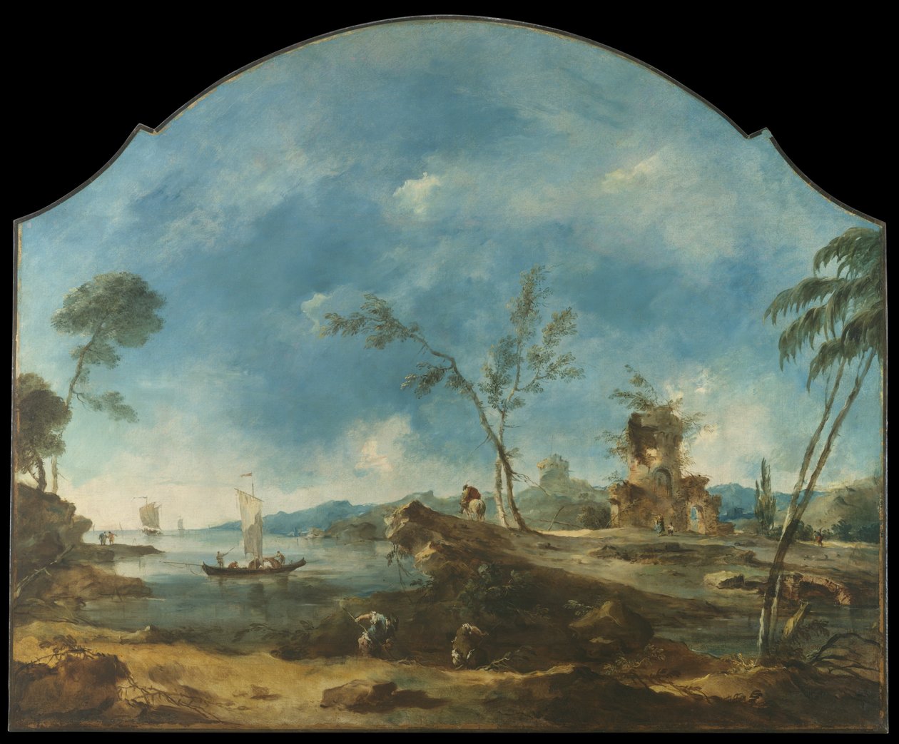 Fantastinen maisema, noin 1765 tekijältä Francesco Guardi