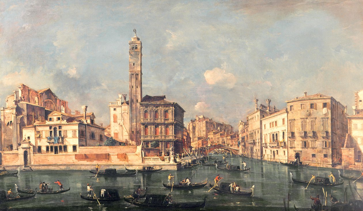 Grand Canal: San Geremia ja Cannaregion sisäänkäynti tekijältä Francesco Guardi