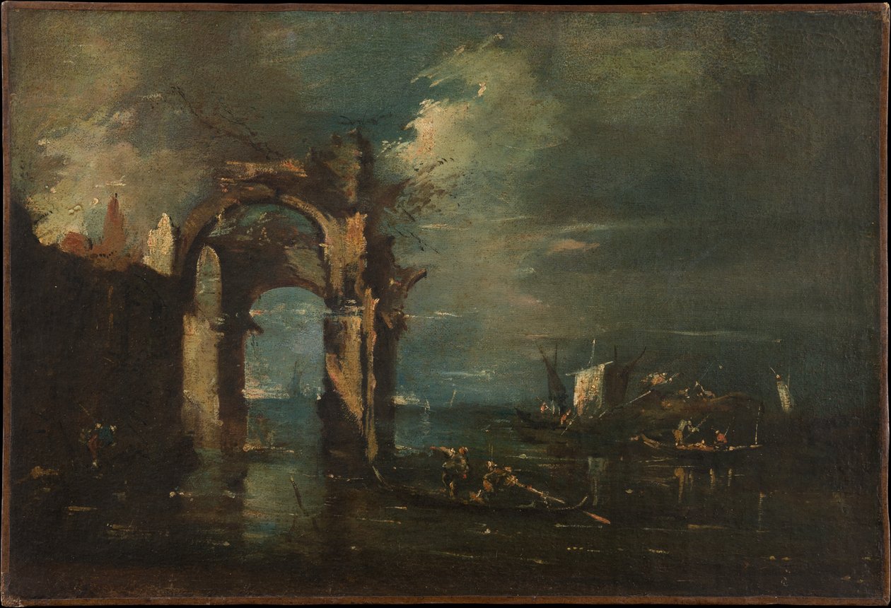 Laguunin maisema tekijältä Francesco Guardi
