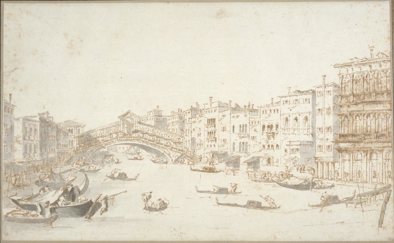 Rialton silta tekijältä Francesco Guardi