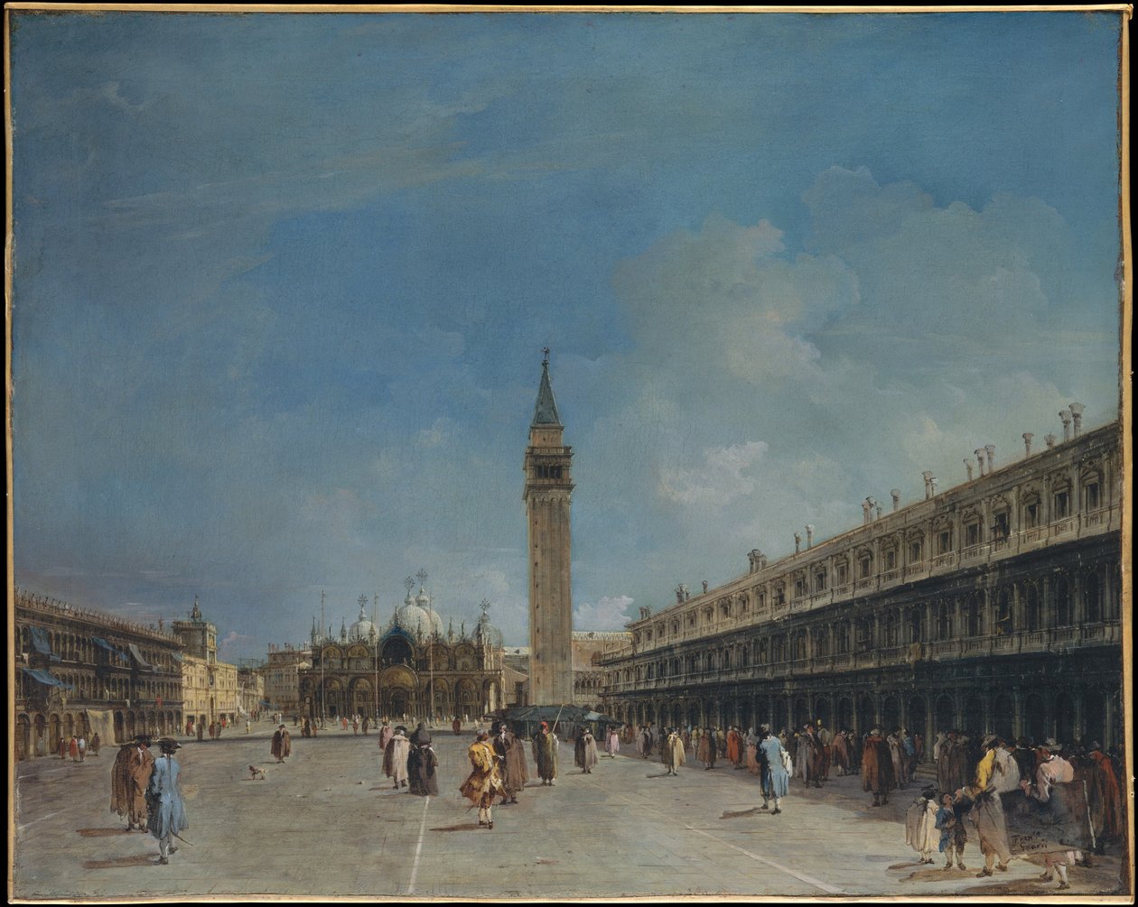 Piazza San Marco tekijältä Francesco Guardi