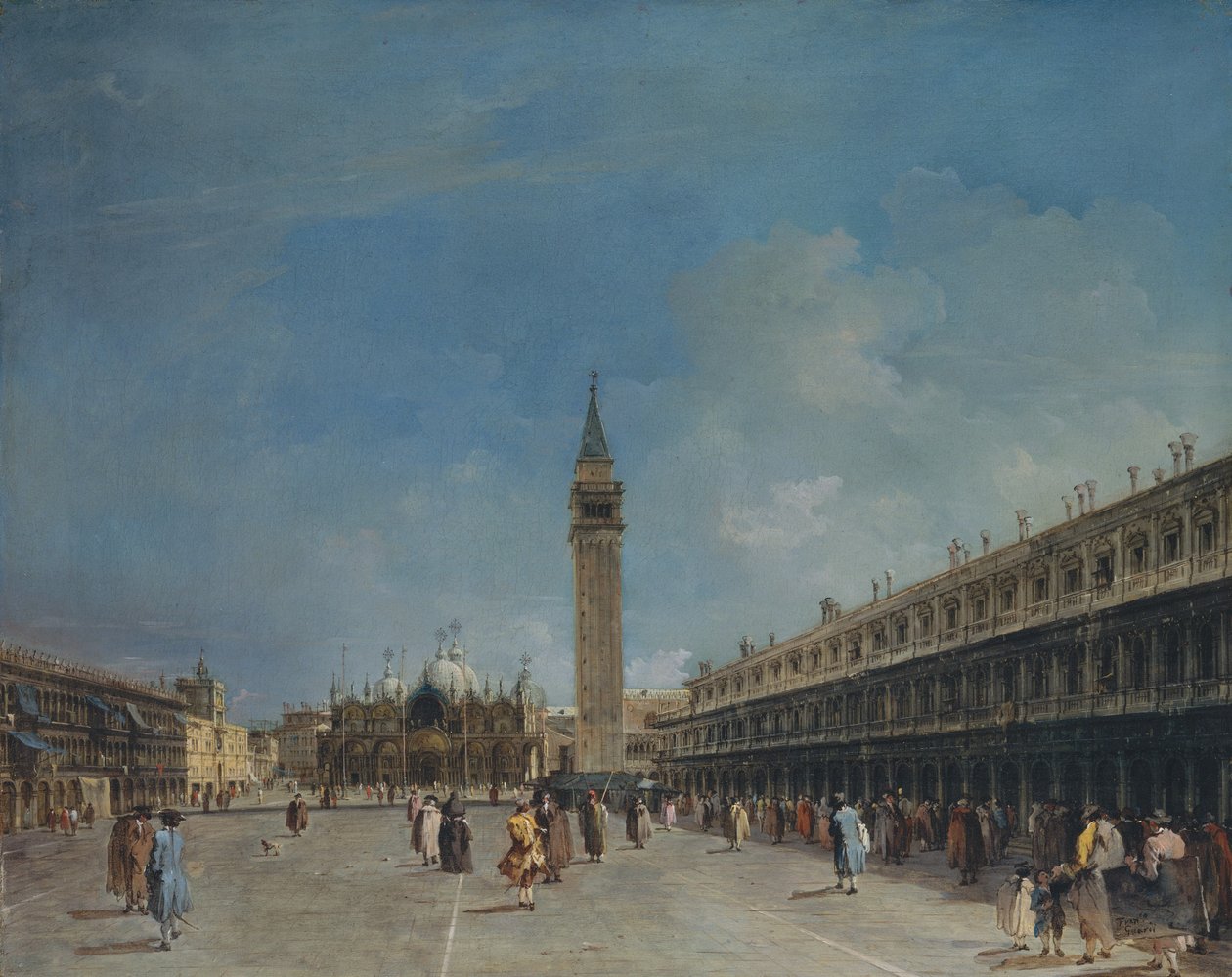 Piazza San Marco, 1760-luvun loppu. tekijältä Francesco Guardi