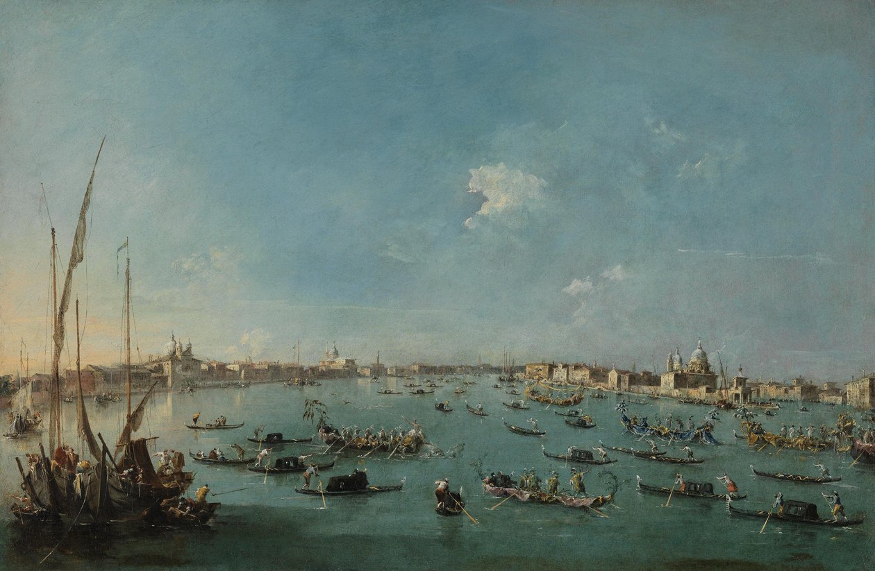 Regatta Canale della Giudeccalla tekijältä Francesco Guardi