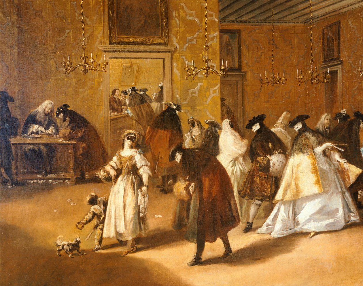 Ridotto (Aula), Francesco Guardi (1712-1793), öljy kankaalle tekijältä Francesco Guardi