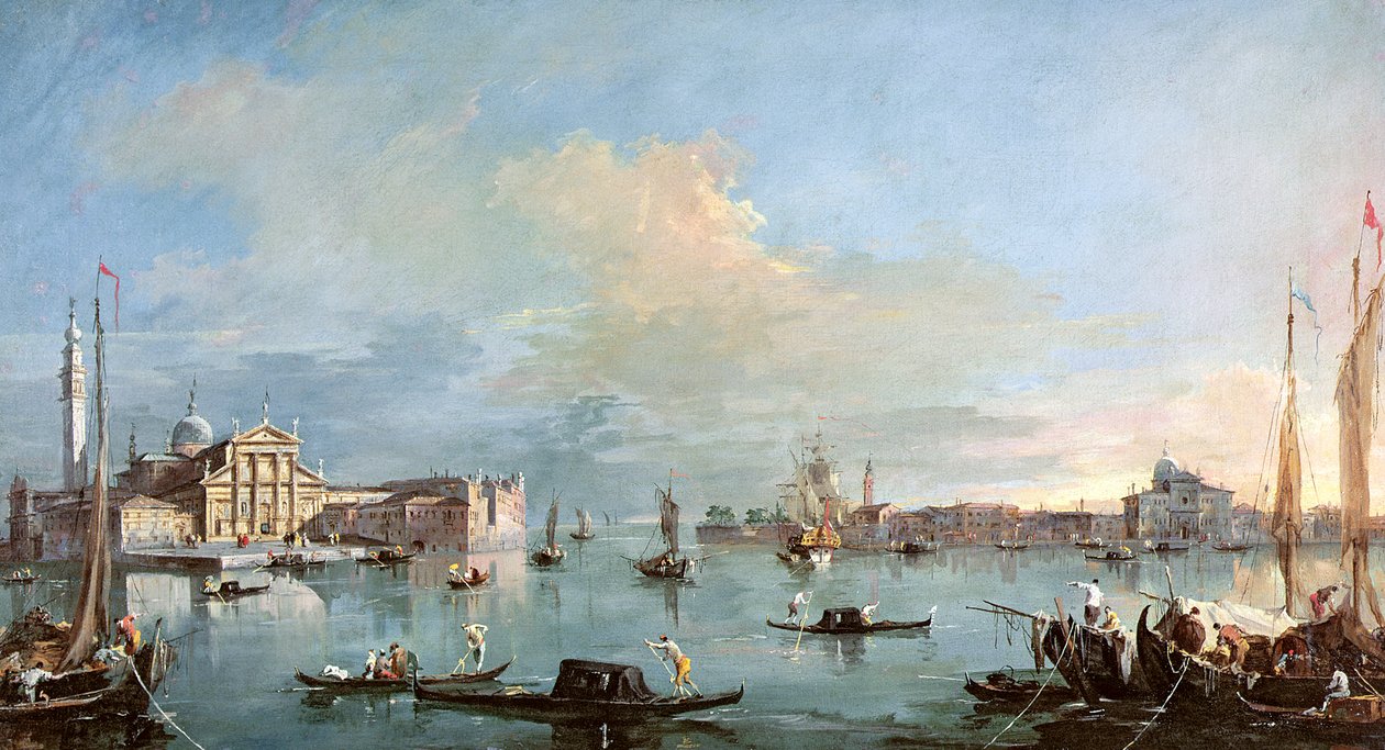 San Giorgio Maggiore (öljy kankaalle) tekijältä Francesco Guardi