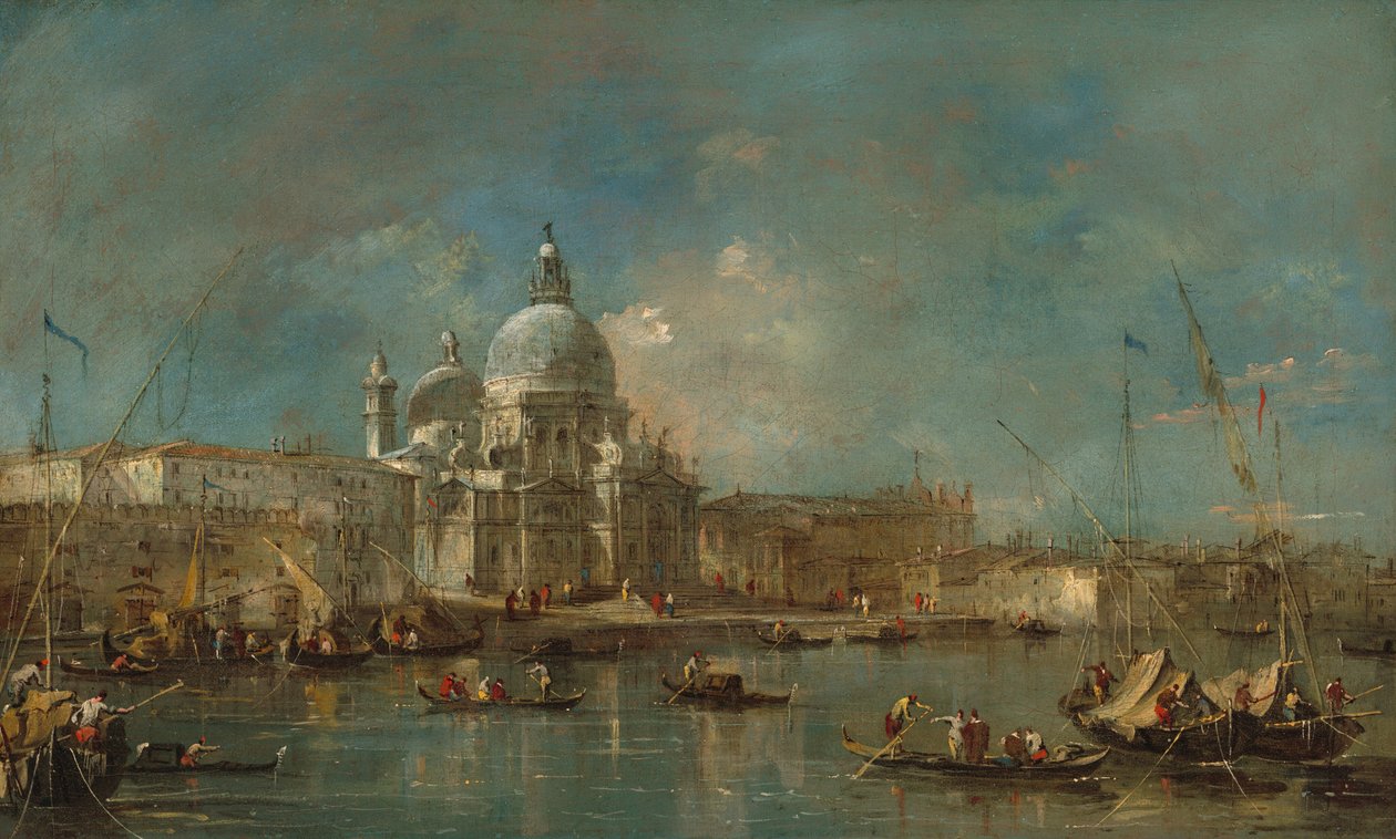 Santa Maria della Salute, n. 1770. tekijältä Francesco Guardi