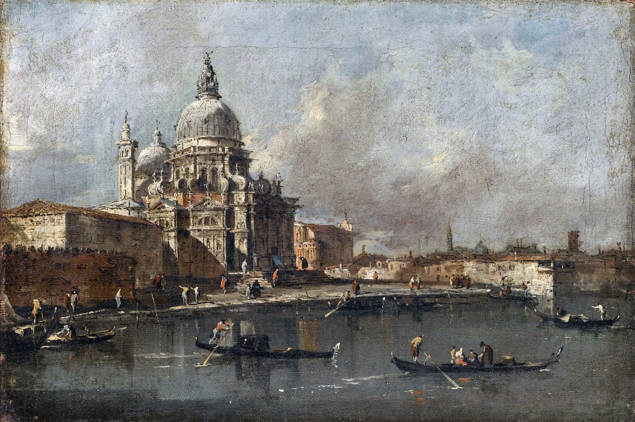 Santa Maria della Salute Venetsiassa tekijältä Francesco Guardi