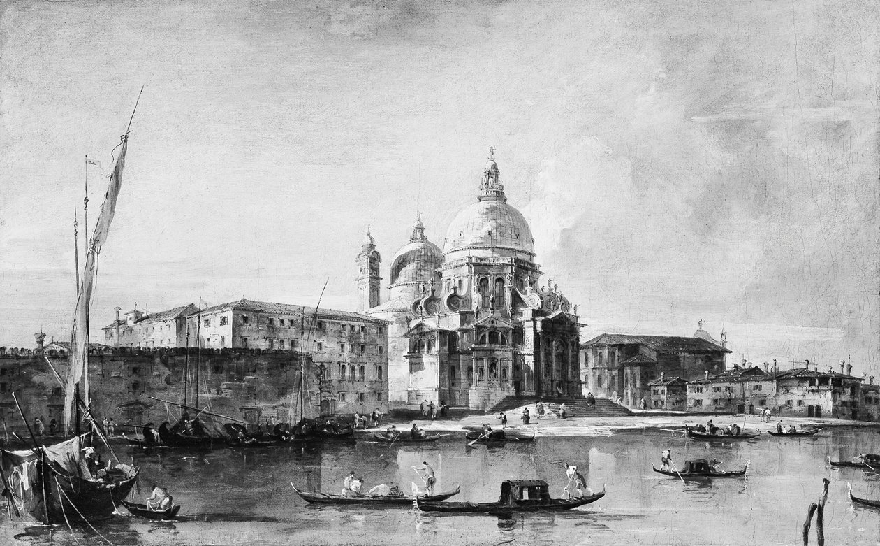 Santa Maria della Salute, 1760-luvun puolivälistä loppupuolelle. tekijältä Francesco Guardi