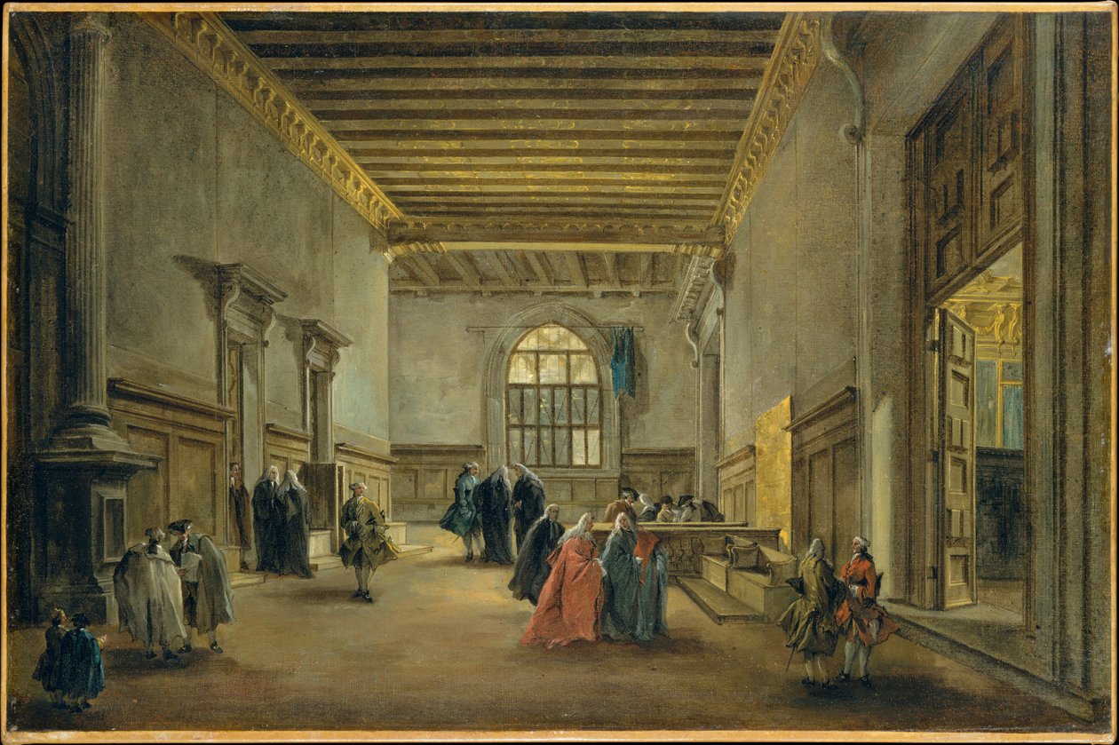 Sala del Maggior Consiglio -salin eteishuone tekijältä Francesco Guardi